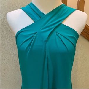 MICHAEL KORS CRISS CROSS HALTER DRESS